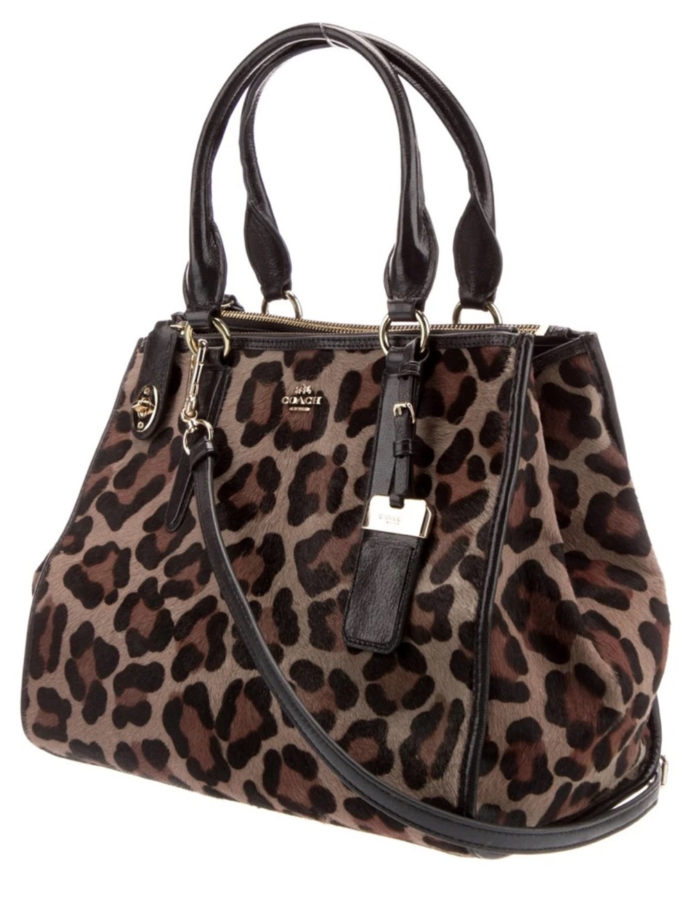 Rare - Coach Madison Phoebe Shoulder Bag & Wallet in an ocelot - NWT in Orig Box